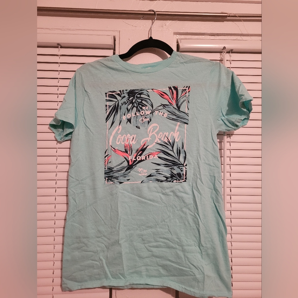 Light Blue Cocoa Beach, Florida T-Shirt